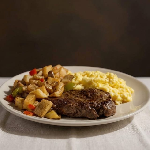 Steak 'n Eggs.